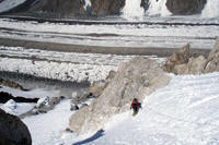 In salita verso il campo 2