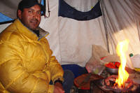 Il nostro cuoco ai fornelli