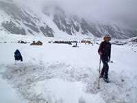 Arrivo al Campo Base