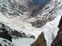 Il Loewe couloir in basso