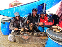 Sotto la neve in cucina