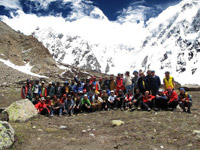 Foto di gruppo interspedizione al b.c.