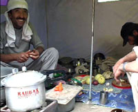 La tenda cucina