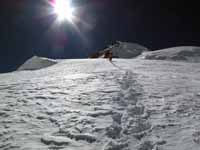 Il pendio finale prima del C3 del K2