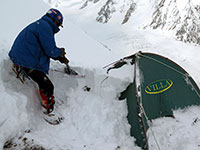 La mia tenda al campo uno