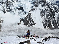 Arrivo al campo tre del K2