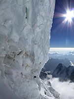 Il grande seracco a 8300 m