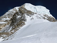 La piramide sommitale del K2 dal C4