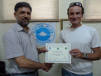 Consegna del certificato di vetta