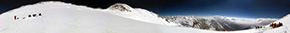 Panorama a 360° dalla campo 4 de Nanga Parbat a 7200 m
