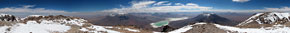 Panorama a 360° dalla vetta del Licancabur, 5920 m