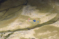 Huayhuash - Il campo base dall'alto